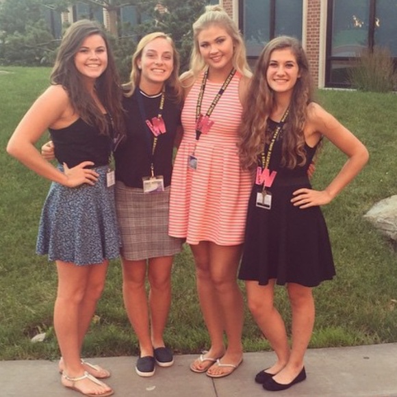 SO White and Pink Striped Dress - Picture 2 of 2